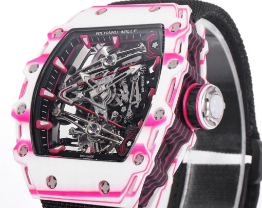 Richard Mille Bubba Watson Tourbillon RM38-02  1:1 Best Edition Velcro Fabric Black Strap - Image 7