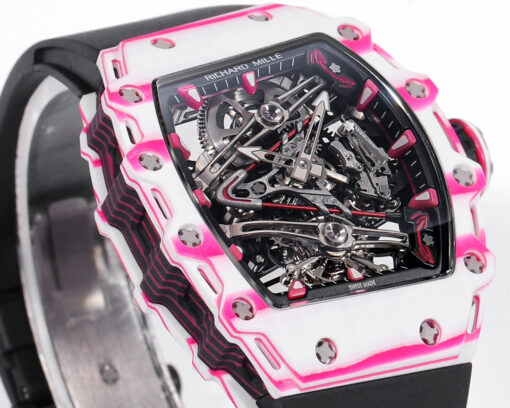 Richard Mille Bubba Watson Tourbillon RM38-02  1:1 Best Edition Black Rubber Strap - Image 8