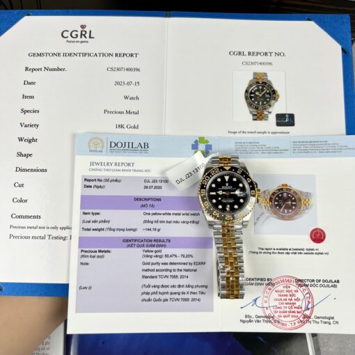 Rolex GMT-Master II 126713GRNR-0001 Gold Wrapped from Clean Factory - Image 9