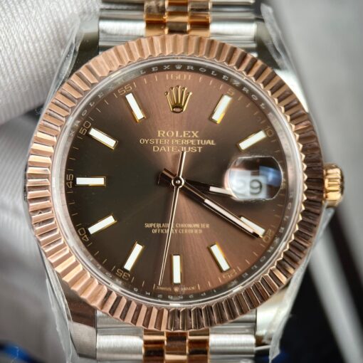 Rolex Datejust 41 Automatic Rose Gold & Steel Watch 126331 - Image 3