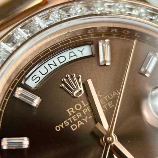 Rolex Day-Date 36 128235-0037 40mm 18k rose gold coated 3235 Movement GM Factory - 이미지 2