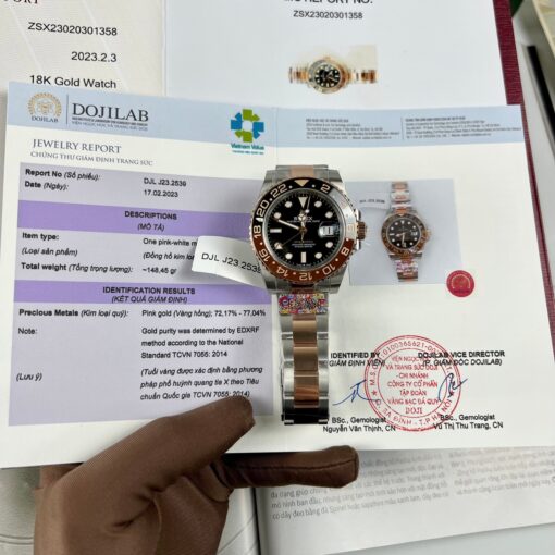 Rolex GMT-Master II Root Beer Men's Watch 126711CHNR-0002 Rose gold Wrapped - Image 3