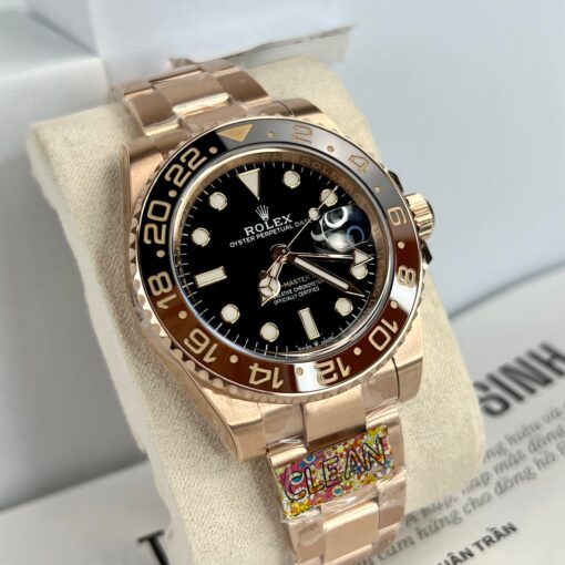 Rolex GMT-Master II Everose Gold Root Beer Brown 126715CHNR 40mm Rose Gold Wrapped from Clean Factory - Image 2