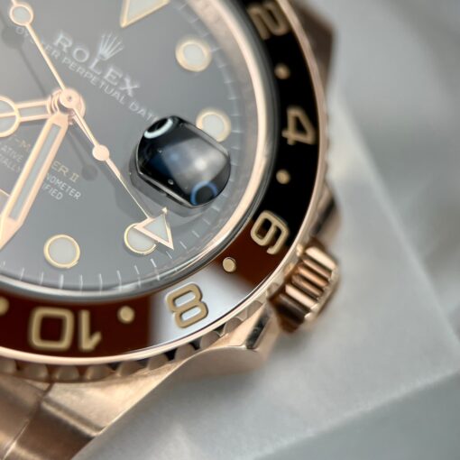 Rolex GMT-Master II Everose Gold Root Beer Brown 126715CHNR 40mm Rose Gold Wrapped from Clean Factory - Image 6