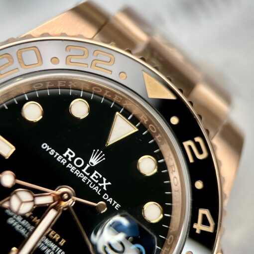 Rolex GMT-Master II Everose Gold Root Beer Brown 126715CHNR 40mm Rose Gold Wrapped from Clean Factory - Image 7