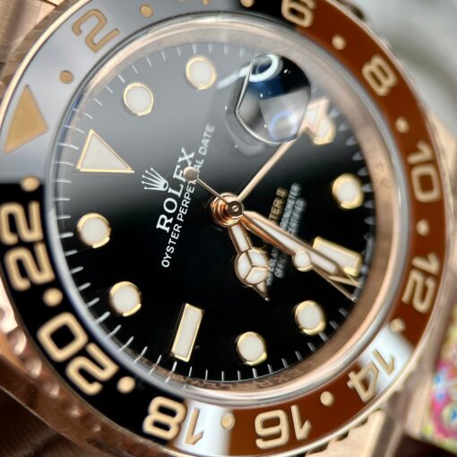 Rolex GMT-Master II Everose Gold Root Beer Brown 126715CHNR 40mm Rose Gold Wrapped from Clean Factory - Image 8