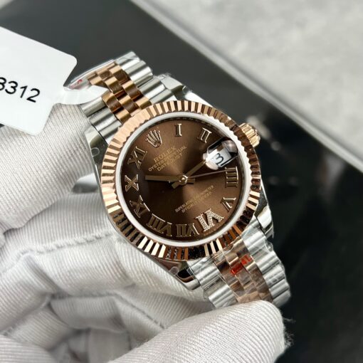 Rolex Datejust 31 M278271-0004 Oystersteel coated 18k rose gold - Image 2