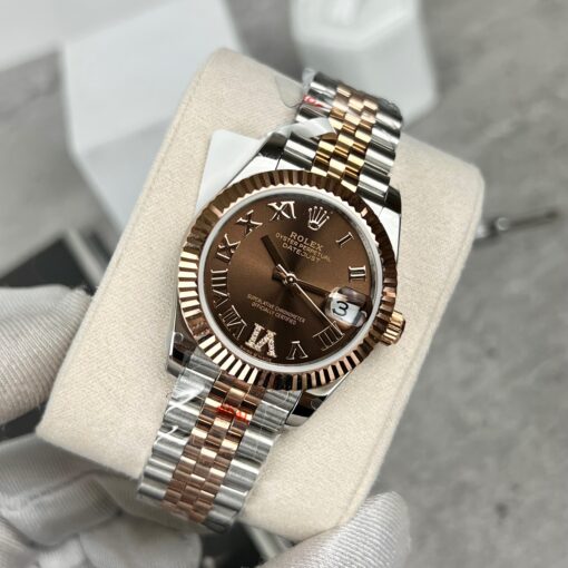 Rolex Datejust 31 M278271-0004 Oystersteel coated 18k rose gold - Image 4