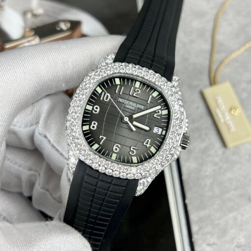 Patek Philippe Aquanaut 5167A-001 1:1 Best Edition 3K Factory Custom Mossanite - Image 2