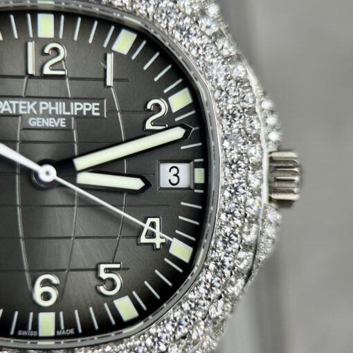 Patek Philippe Aquanaut 5167A-001 1:1 Best Edition 3K Factory Custom Mossanite - Image 8