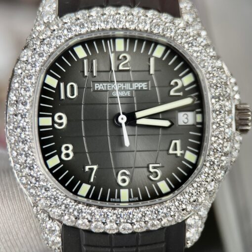 Patek Philippe Aquanaut 5167A-001 1:1 Best Edition 3K Factory Custom Mossanite - Image 10