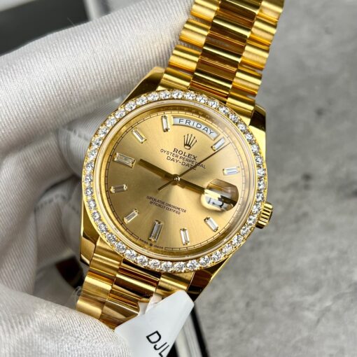 Rolex Day-Date 40 228238 Champage dial Gold Filled 18k Moissanite Bezel - 이미지 3