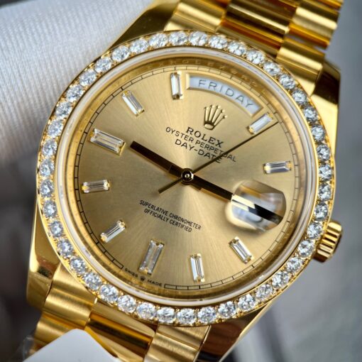 Rolex Day-Date 40 228238 Champage dial Gold Filled 18k Moissanite Bezel - 이미지 8