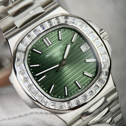 Patek Philippe Nautilus 5711/1A-014 made from 3K Factory and custom Moissanite diamonds - Image 7