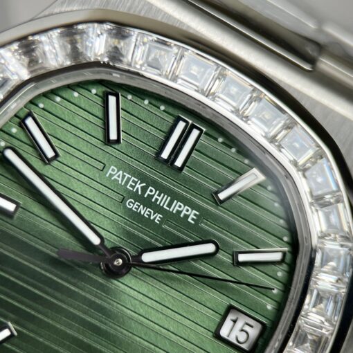 Patek Philippe Nautilus 5711/1A-014 made from 3K Factory and custom Moissanite diamonds - Image 9