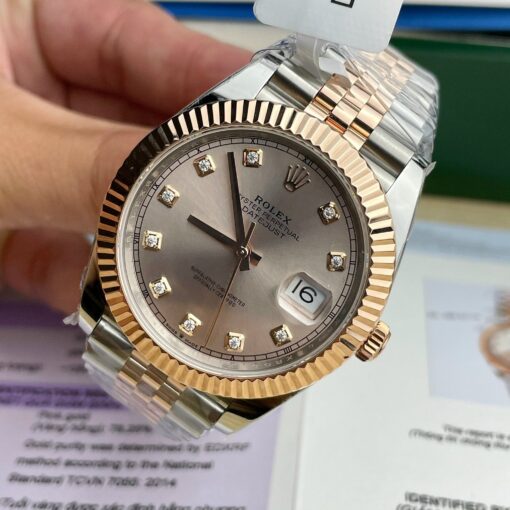 Rolex Datejust 41mm Sundust Dial coated 18K Everose Gold Oyster 126331 - Image 3