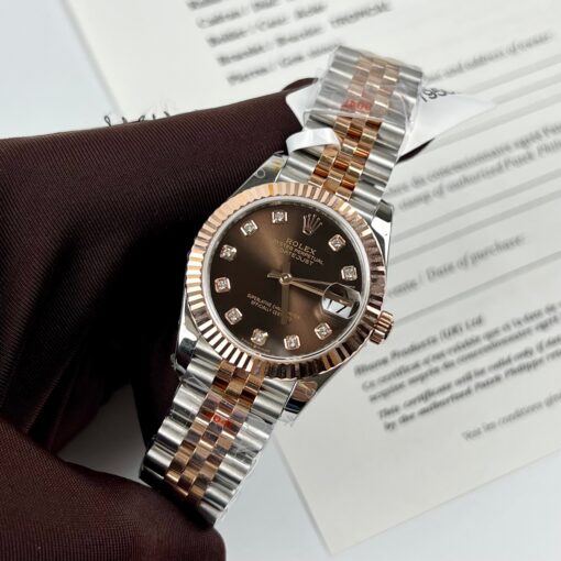 Rolex Lady Datejust 279171 31mm Chocolate dial and diamond - Image 3