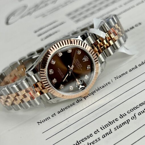 Rolex Lady Datejust 279171 31mm Chocolate dial and diamond - Image 4