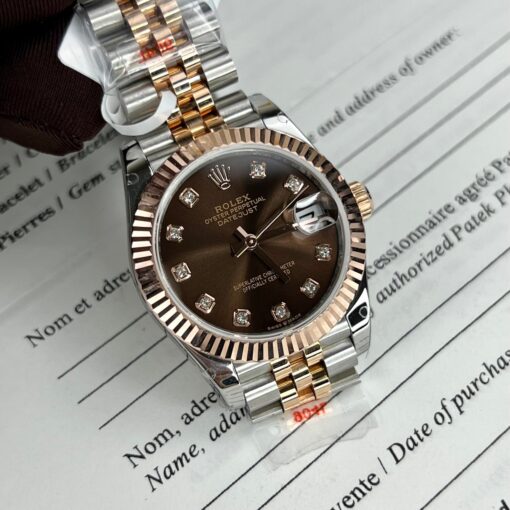 Rolex Lady Datejust 279171 31mm Chocolate dial and diamond - Image 5