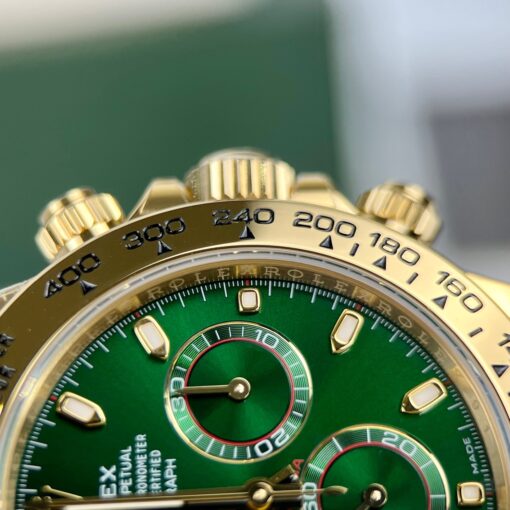 Rolex Yellow Gold Cosmograph Daytona 40 Watch Green Arabic Dial 116508 Coated 18k Yellow gold - Image 7