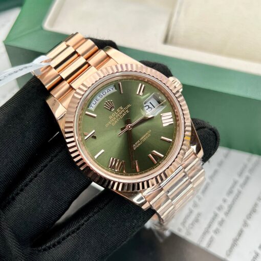 Rolex Day-Date 40 228235 Gold Filled 18k with 150 gram weight green dial - 이미지 3