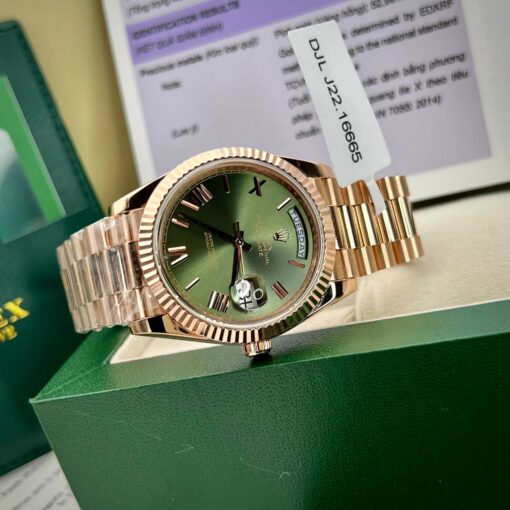 Rolex Day-Date 40 228235 Gold Filled 18k with 150 gram weight green dial - 이미지 11