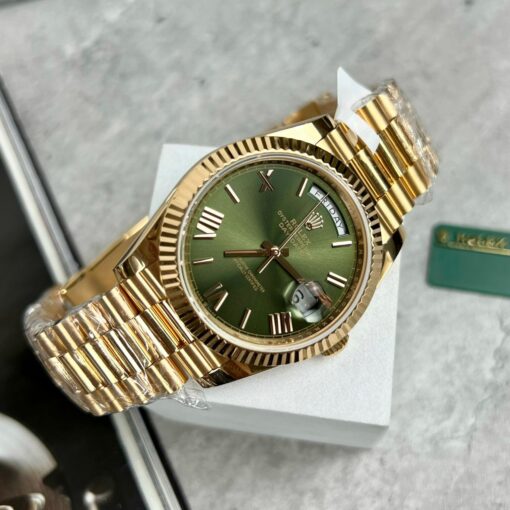 Rolex Day-Date 40 228235 Gold Filled 18k with 167 gram weight green dial - 이미지 5