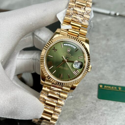 Rolex Day-Date 40 228235 Gold Filled 18k with 167 gram weight green dial - 이미지 9