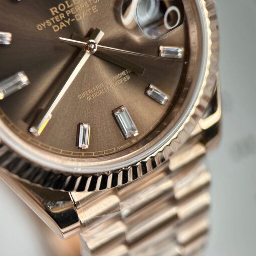 Rolex Day-Date 40mm 228235 chocolate dial 18k rose gold filled 150 gram - Image 2