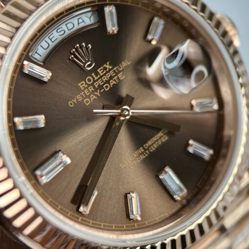 Rolex Day-Date 40mm 228235 chocolate dial 18k rose gold filled 150 gram - Image 4