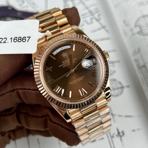 Rolex Day Date President Automatic 228235 18k rose gold filled 150 gram - 이미지 2