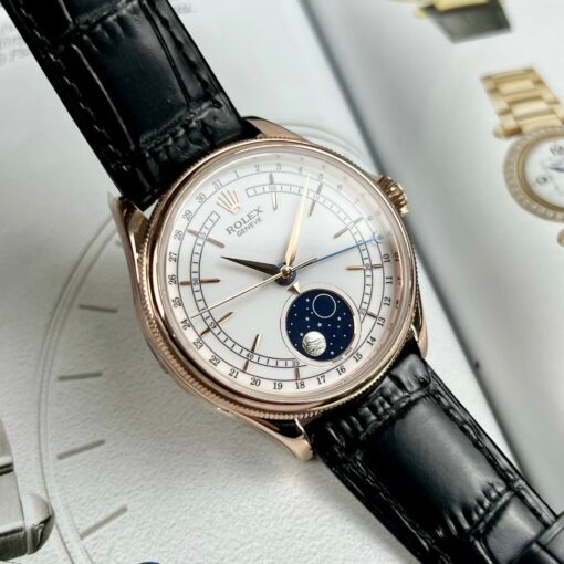 Rolex Cellini Moonphase 50535 18k rose gold filled KZ Factory - Image 4