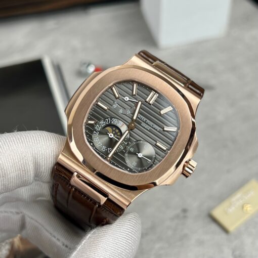 Patek Philippe Nautilus 5712 18k filled rose gold with grey dial from PPF - Image 4