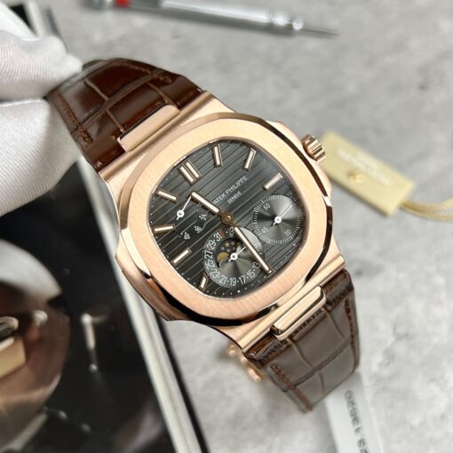 Patek Philippe Nautilus 5712 18k filled rose gold with grey dial from PPF - Image 7