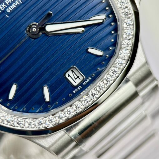 Patek Philippe Nautilus 7118/1A-001 custom Moissanite 3K Factory Blue Dial - Image 8