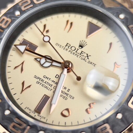 Rolex GMT-MASTER II Diw arabic eagle 1:1 Best Edition Brown Fabric Strap - Image 7