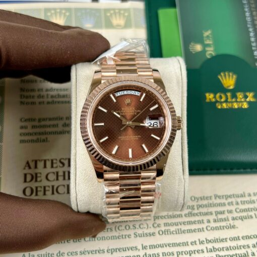 Rolex Day-Date 40 228235 chodmip Best 1:1 Edition coated 18k rose Gold 130 gram