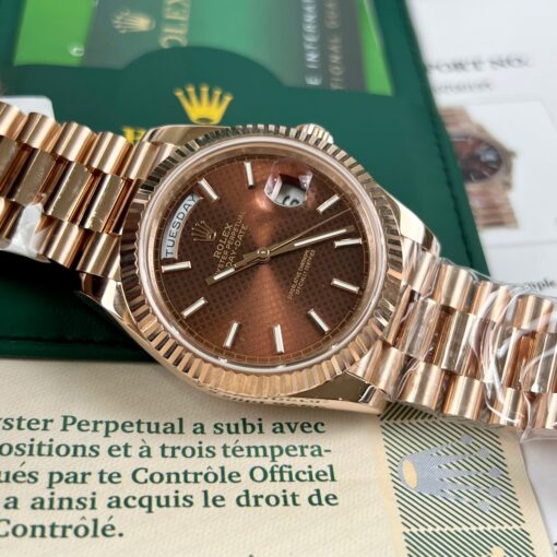 Rolex Day-Date 40 228235 chodmip Best 1:1 Edition coated 18k rose Gold 130 gram - 이미지 6