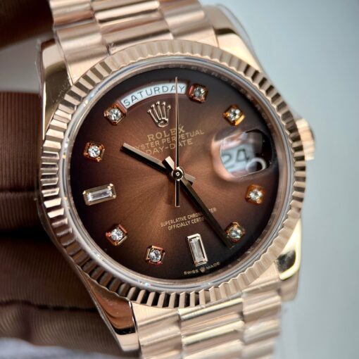 Rolex Day-Date 36 128235-0037 36mm 18k rose gold coated - 이미지 7