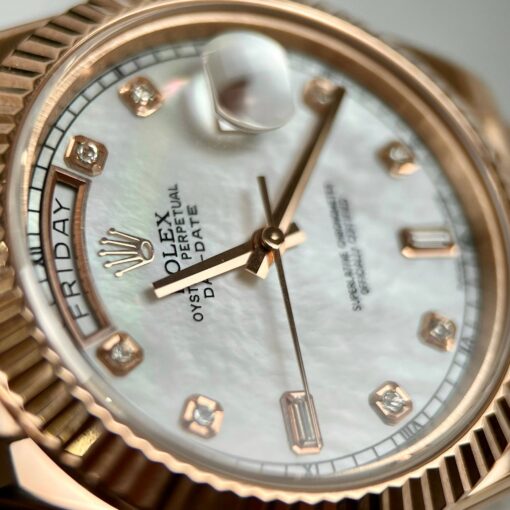 Rolex Day-Date 36mm M128235-0029 Best 1:1 Edition coated 18k rose Gold 130 gram - 이미지 17