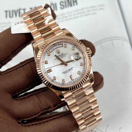 Rolex Day-Date 36mm M128235-0029 Best 1:1 Edition coated 18k rose Gold 130 gram - 이미지 11