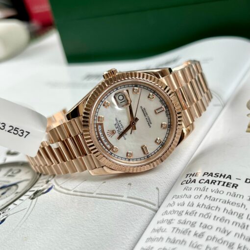 Rolex Day-Date 36mm M128235-0029 Best 1:1 Edition coated 18k rose Gold 130 gram - 이미지 8