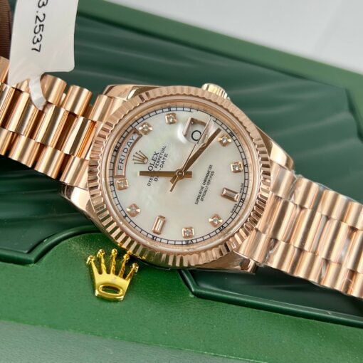 Rolex Day-Date 36mm M128235-0029 Best 1:1 Edition coated 18k rose Gold 130 gram - 이미지 13