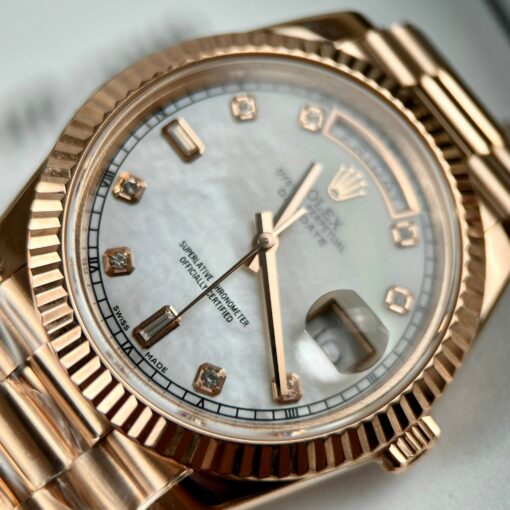 Rolex Day-Date 36mm M128235-0029 Best 1:1 Edition coated 18k rose Gold 130 gram - 이미지 16