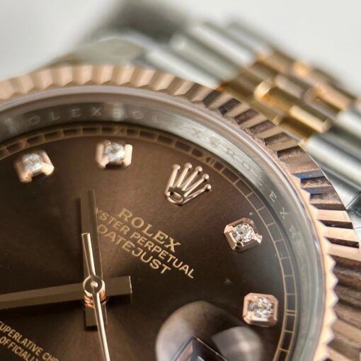 Rolex Datejust 41mm 126331-0004 Chocolate Dial custom 18k gold filled Best 1:1 Edition - Image 3