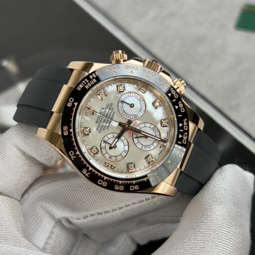 Rolex Cosmograph Daytona 116518LN Mother of Pearl Dial custom 18k gold filled Best 1:1 Edition - Image 2