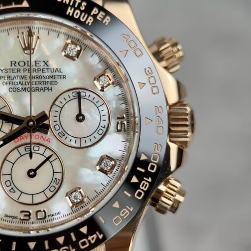 Rolex Cosmograph Daytona 116518LN Mother of Pearl Dial custom 18k gold filled Best 1:1 Edition - Image 7