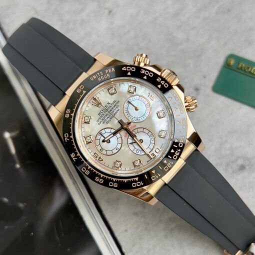 Rolex Cosmograph Daytona 116518LN Mother of Pearl Dial custom 18k gold filled Best 1:1 Edition - Image 5