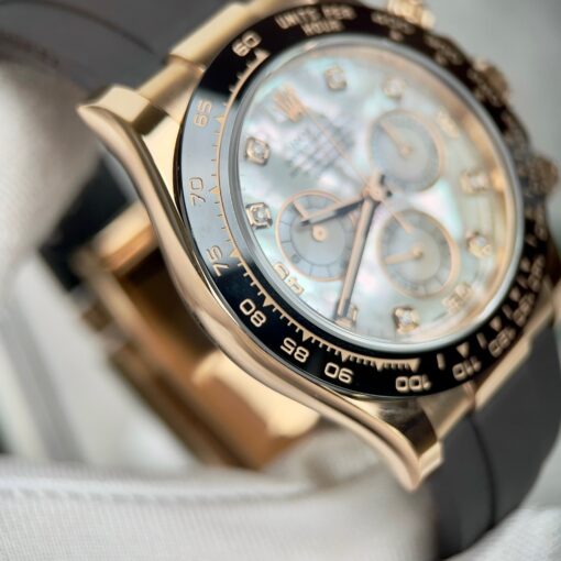 Rolex Cosmograph Daytona 116518LN Mother of Pearl Dial custom 18k gold filled Best 1:1 Edition - Image 10