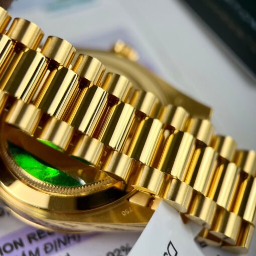 Rolex DayDate 40mm 228238 coated 18k Yellow Gold President Green Dial 130 gram - Image 12